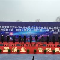 總投資148億、年產4000萬噸 安徽寶鎂項目迎來“里程碑”節點！